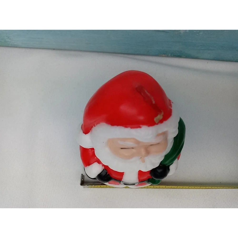 Vintage Santa‎ Claus Christmas Candle Collectable Santa Figure Candle Never Lit